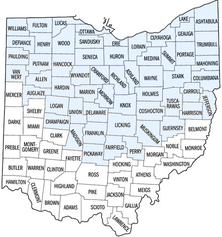 Map Of Servicing Locations